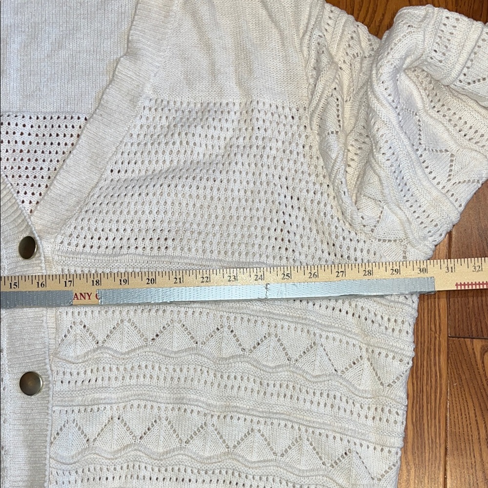 Ophelia Roe Beige Button-Up Cardigan 3X - Picture 11 of 12